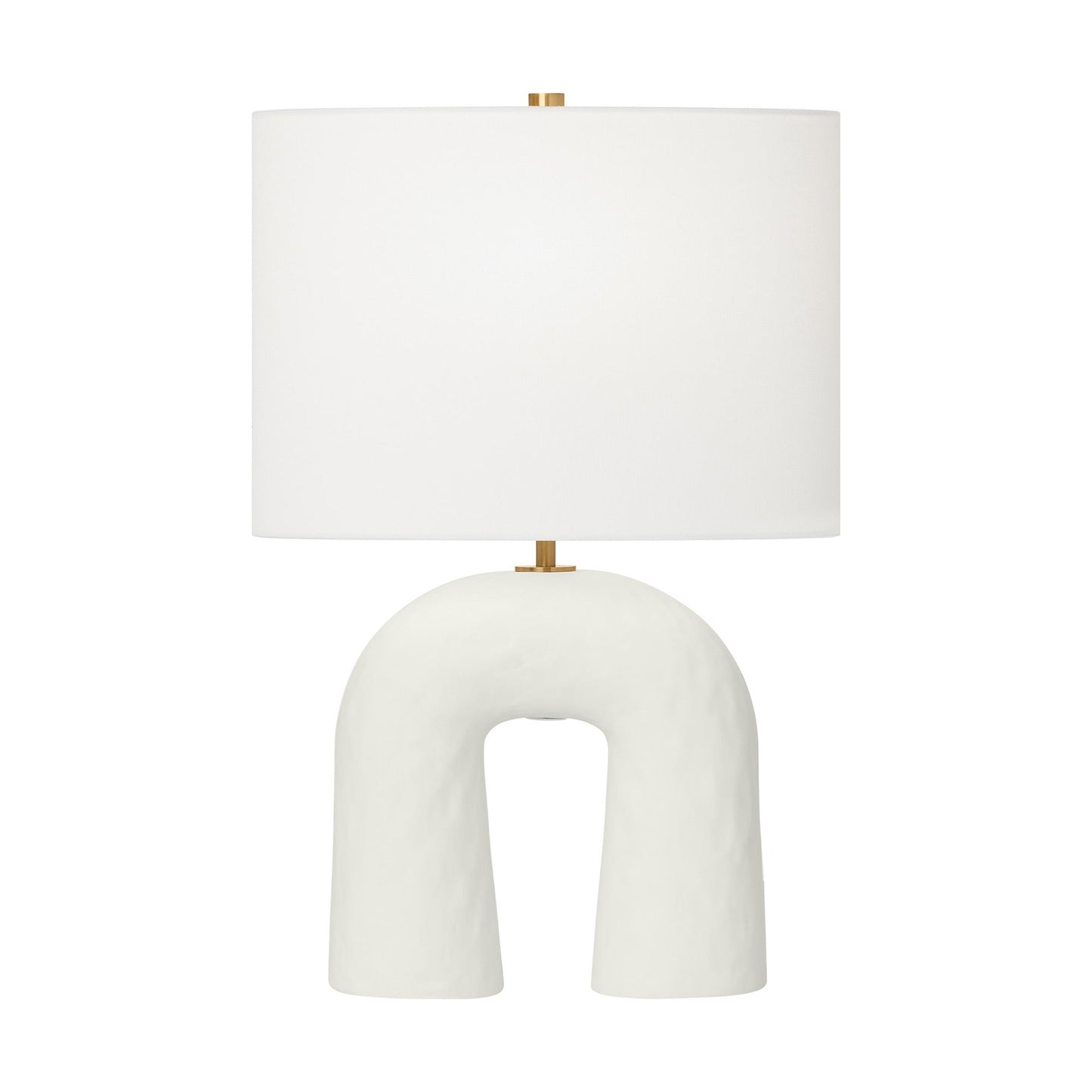 Aura Table Lamp in Matte White Ceramic (Small).