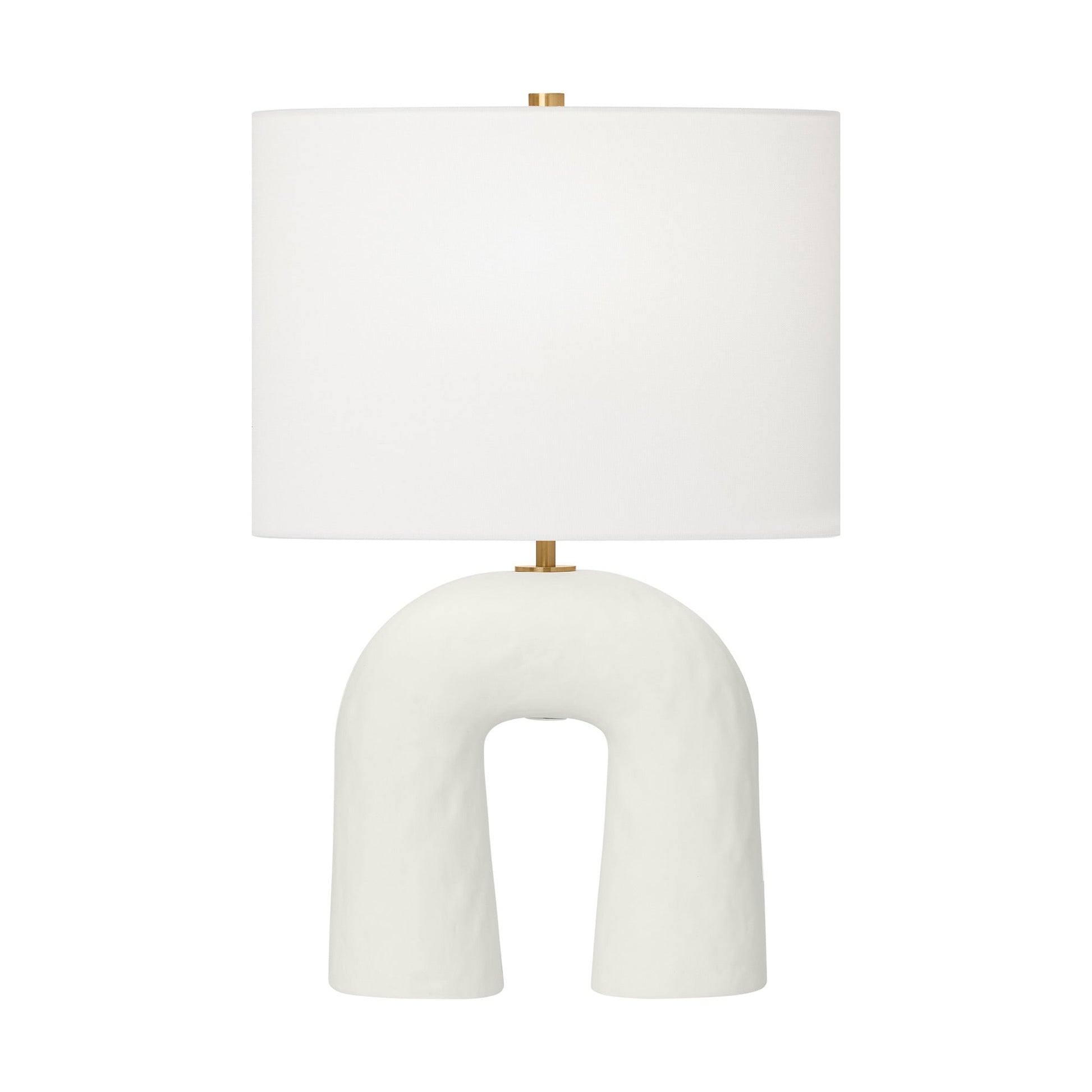 Aura Table Lamp in Matte White Ceramic (Small).