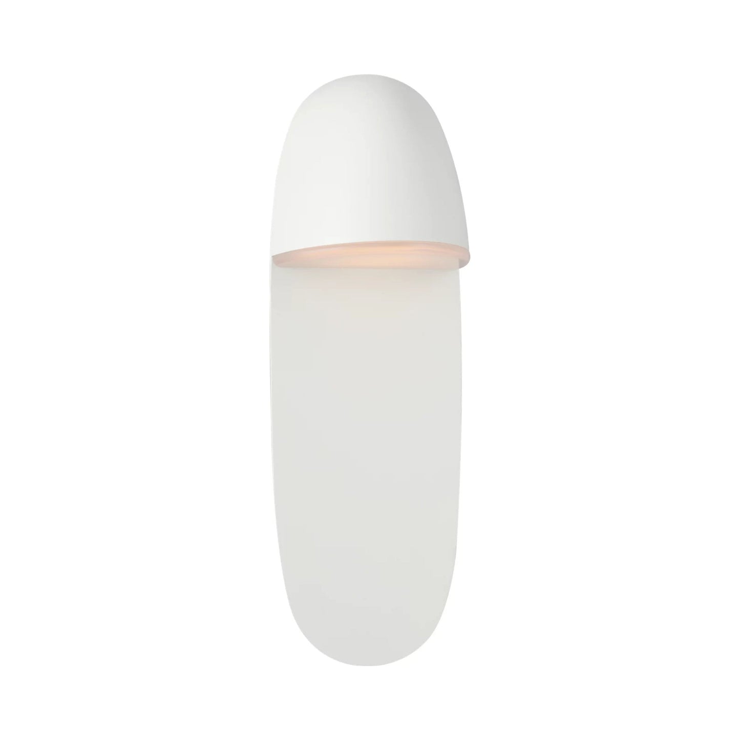 Axel LED Bath Wall Light in Matte White.