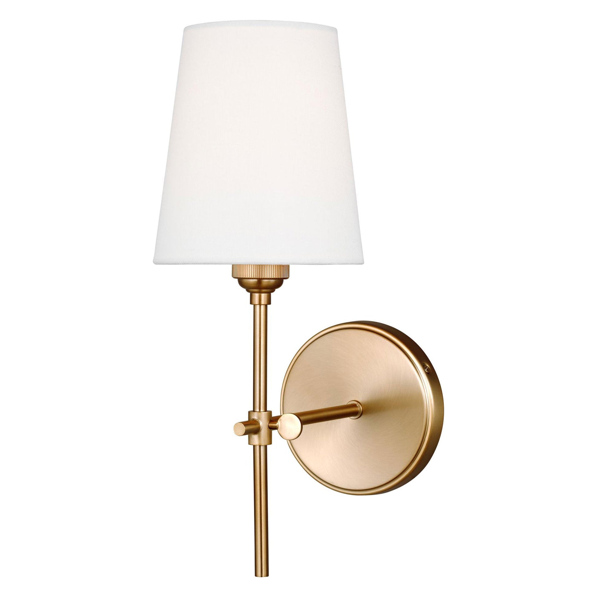 Baker Bath Wall Light in Satin Brass.