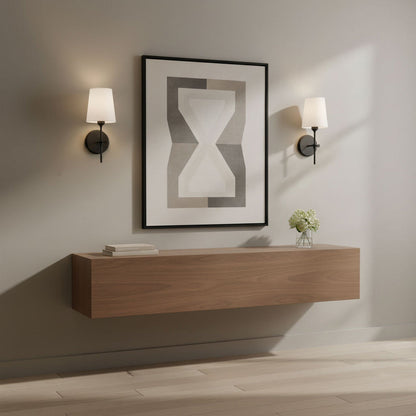 Baker Bath Wall Light in living room.