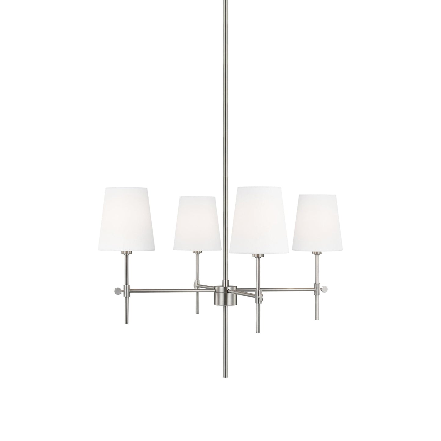 Baker Chandelier in Brushed Nickel (Small).
