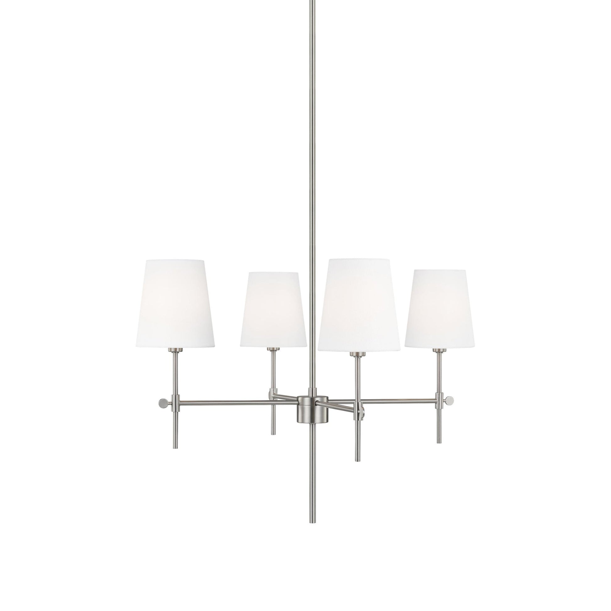 Baker Chandelier in Brushed Nickel (Small).