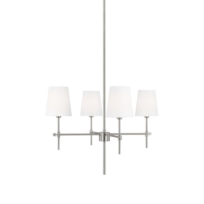 Baker Chandelier in Brushed Nickel (Small).