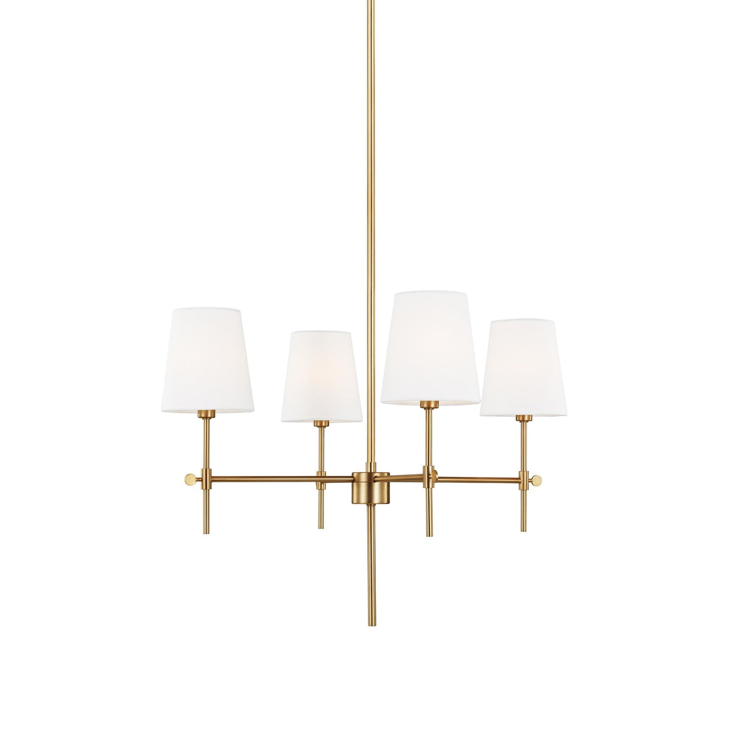 Baker Chandelier in Satin Brass (Small).