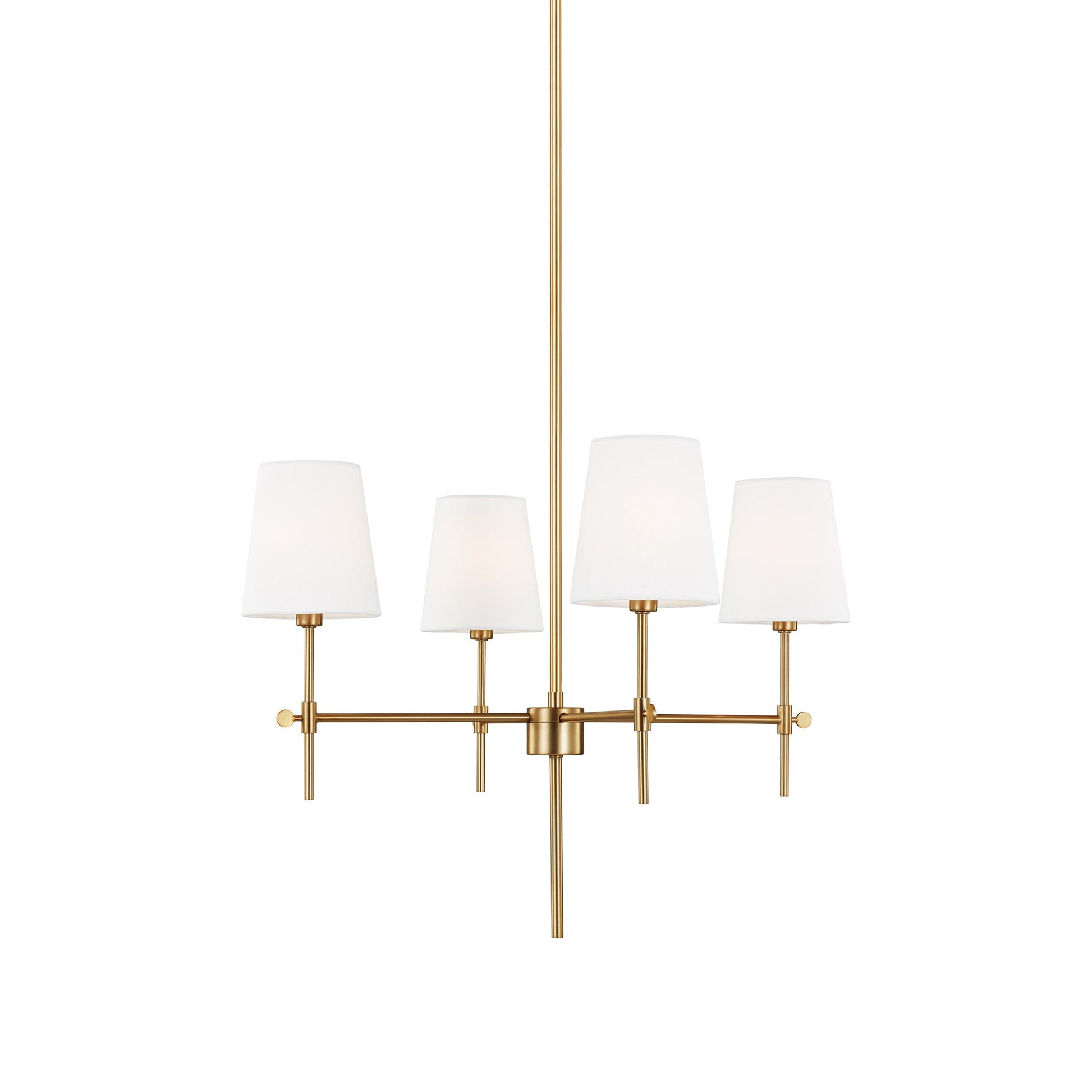 Baker Chandelier in Satin Brass (Small).