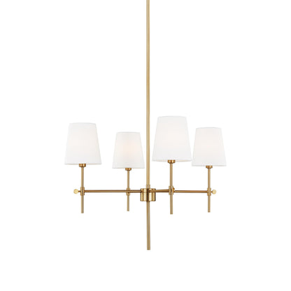 Baker Chandelier in Satin Brass (Small).