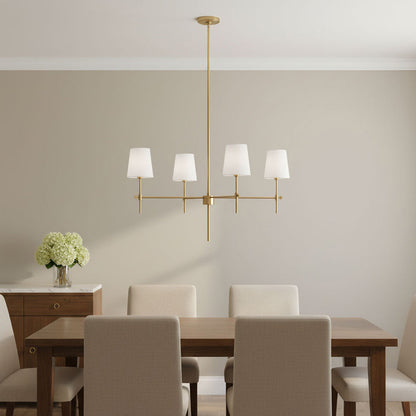 Baker Chandelier in dining room.