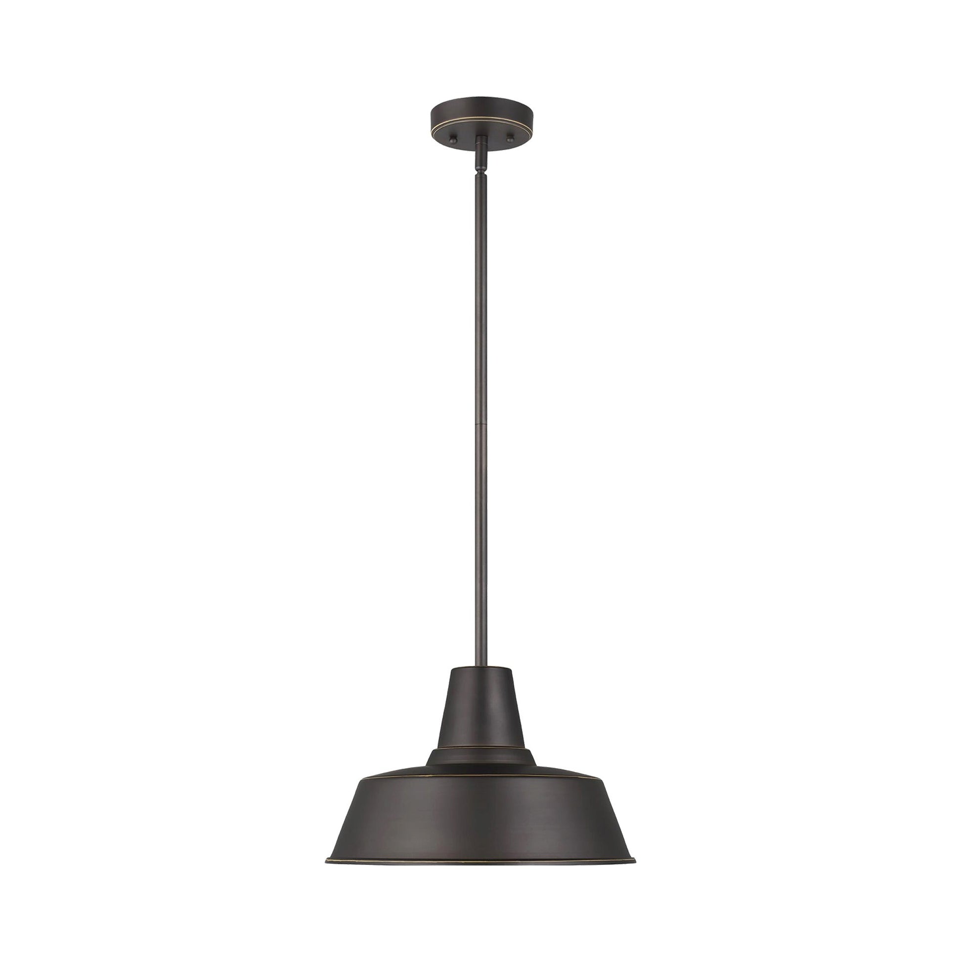Barn Light Outdoor Pendant Light in Antique Bronze.