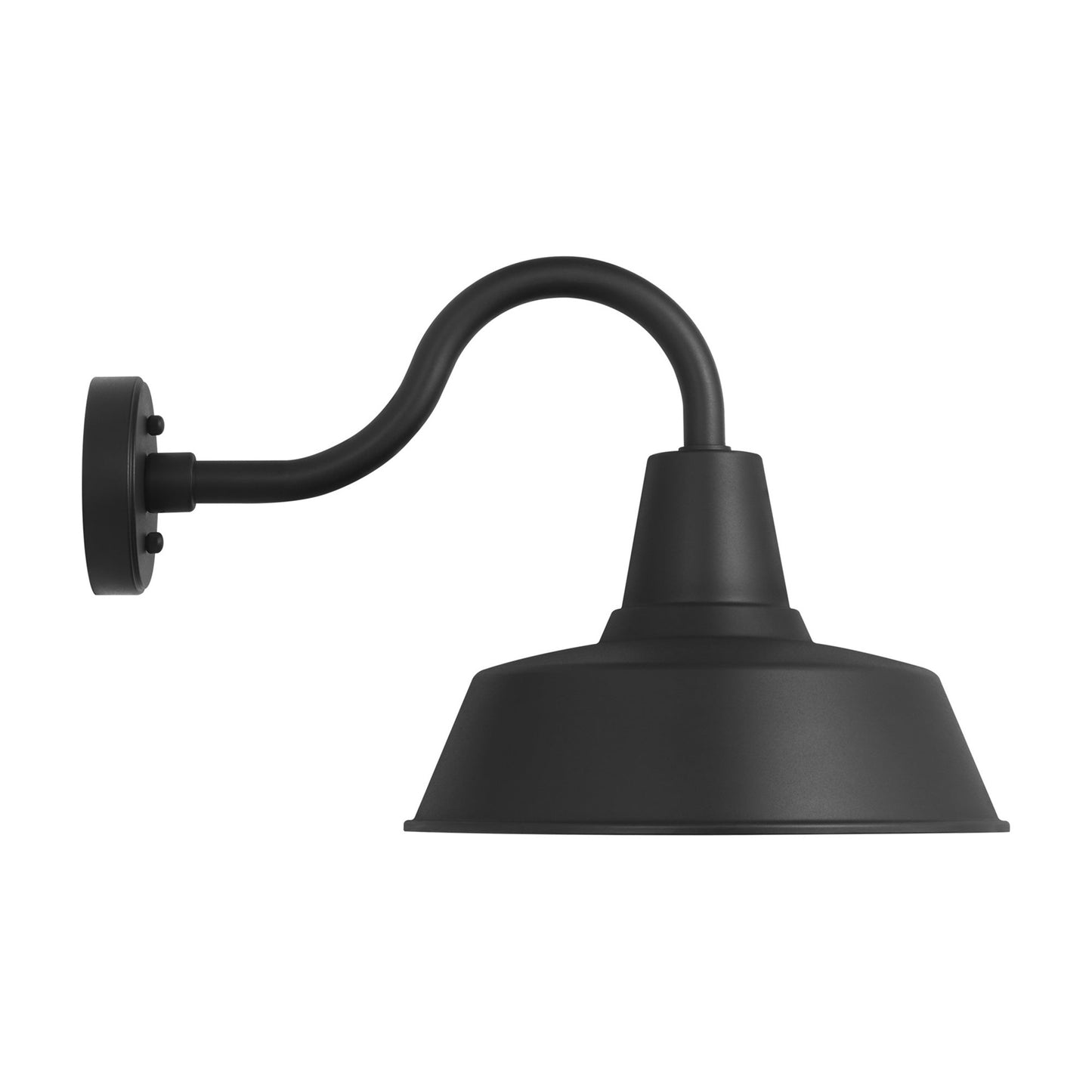 Barn Light Outdoor StoneStrong Wall Light in Textured Black (Large).