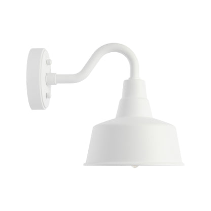 Barn Light Outdoor StoneStrong Wall Light in Textured White (Small).