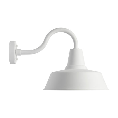 Barn Light Outdoor StoneStrong Wall Light in Textured White (Large).