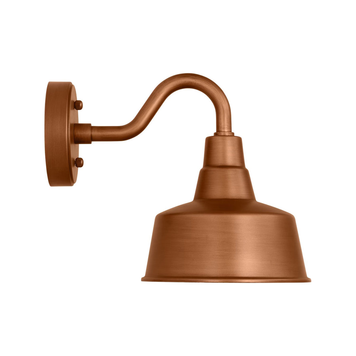 Barn Light Outdoor StoneStrong Wall Light in Natural Copper (10-Inch).