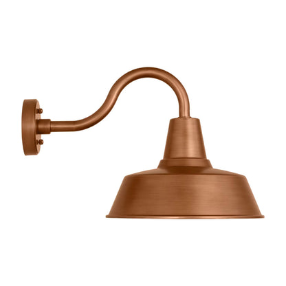 Barn Light Outdoor StoneStrong Wall Light in Natural Copper (13.75-Inch).