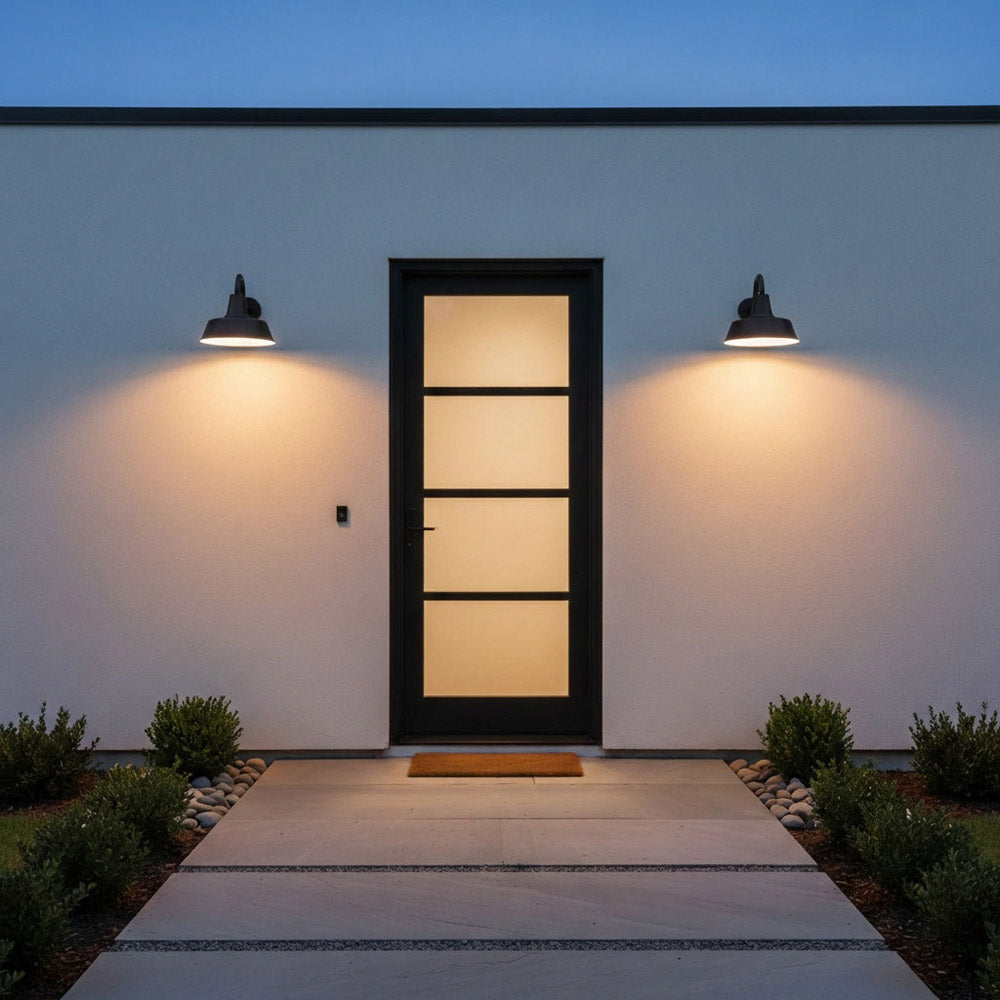 Barn Light Outdoor Wall Light in Outside Area.