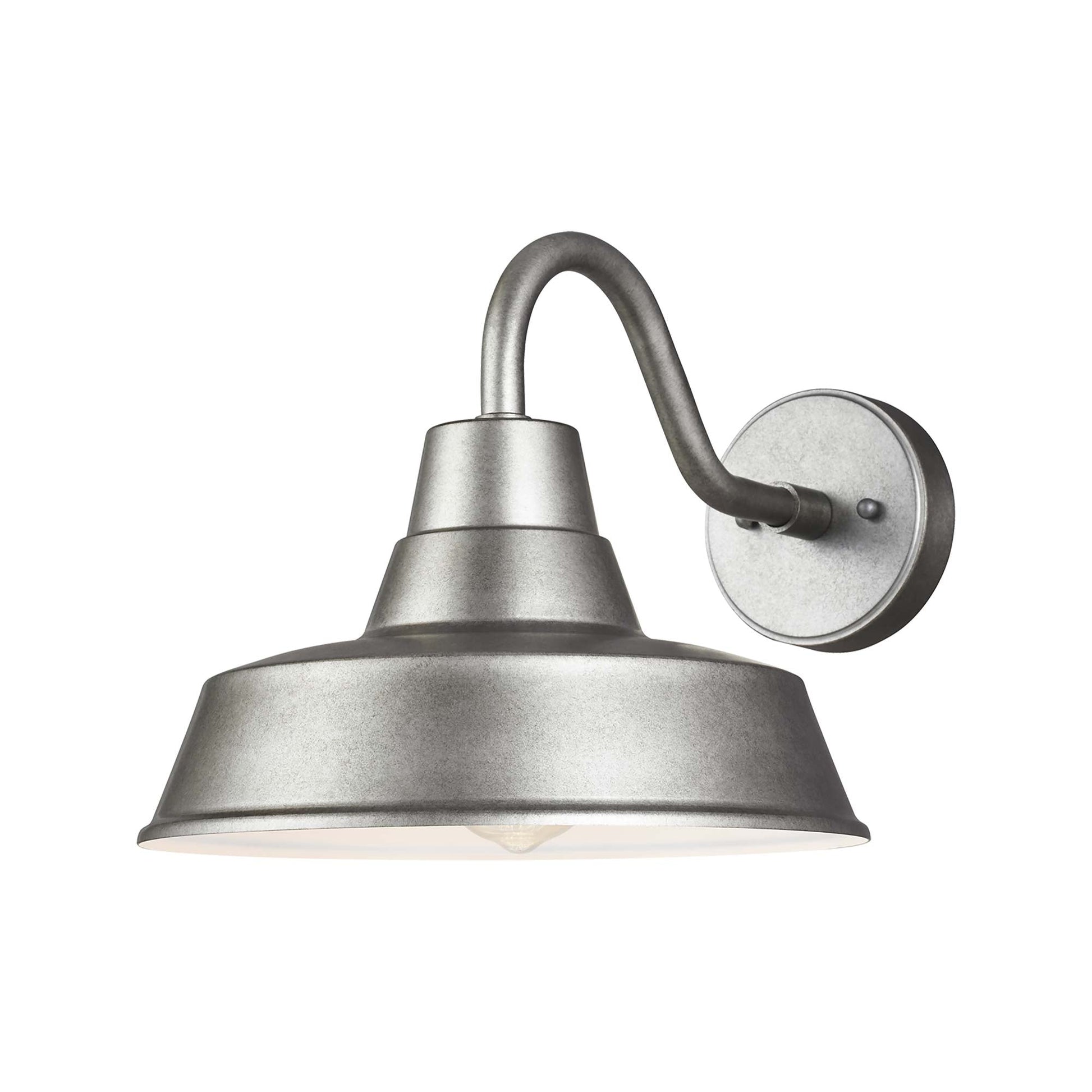 Barn Light Outdoor Wall Light in Weathered Pewter (Medium).