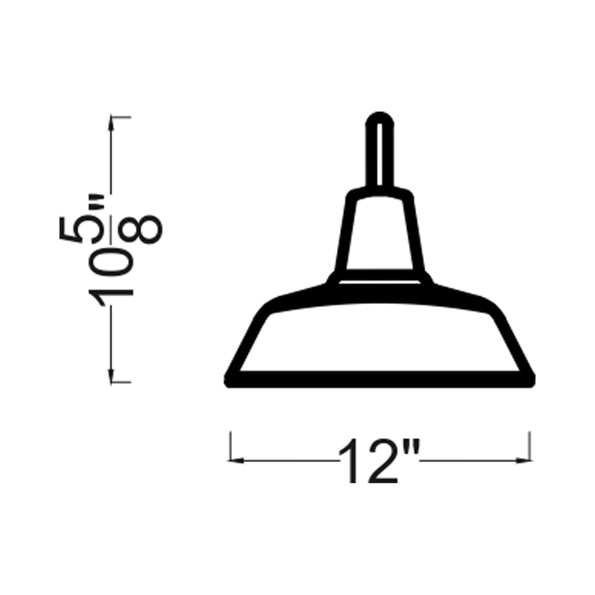 Barn Light Outdoor Wall Light - line drawing.