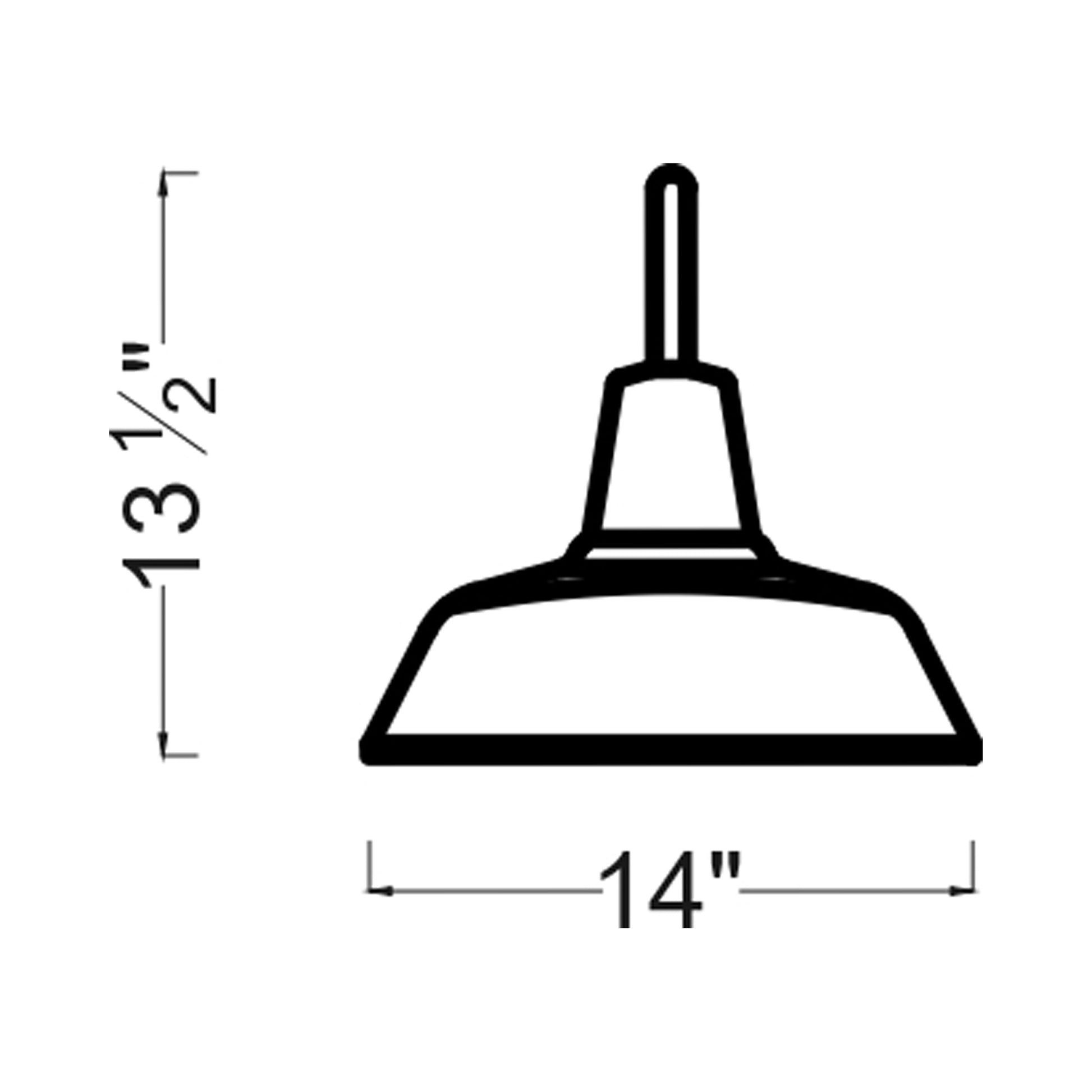 Barn Light Outdoor Wall Light - line drawing.