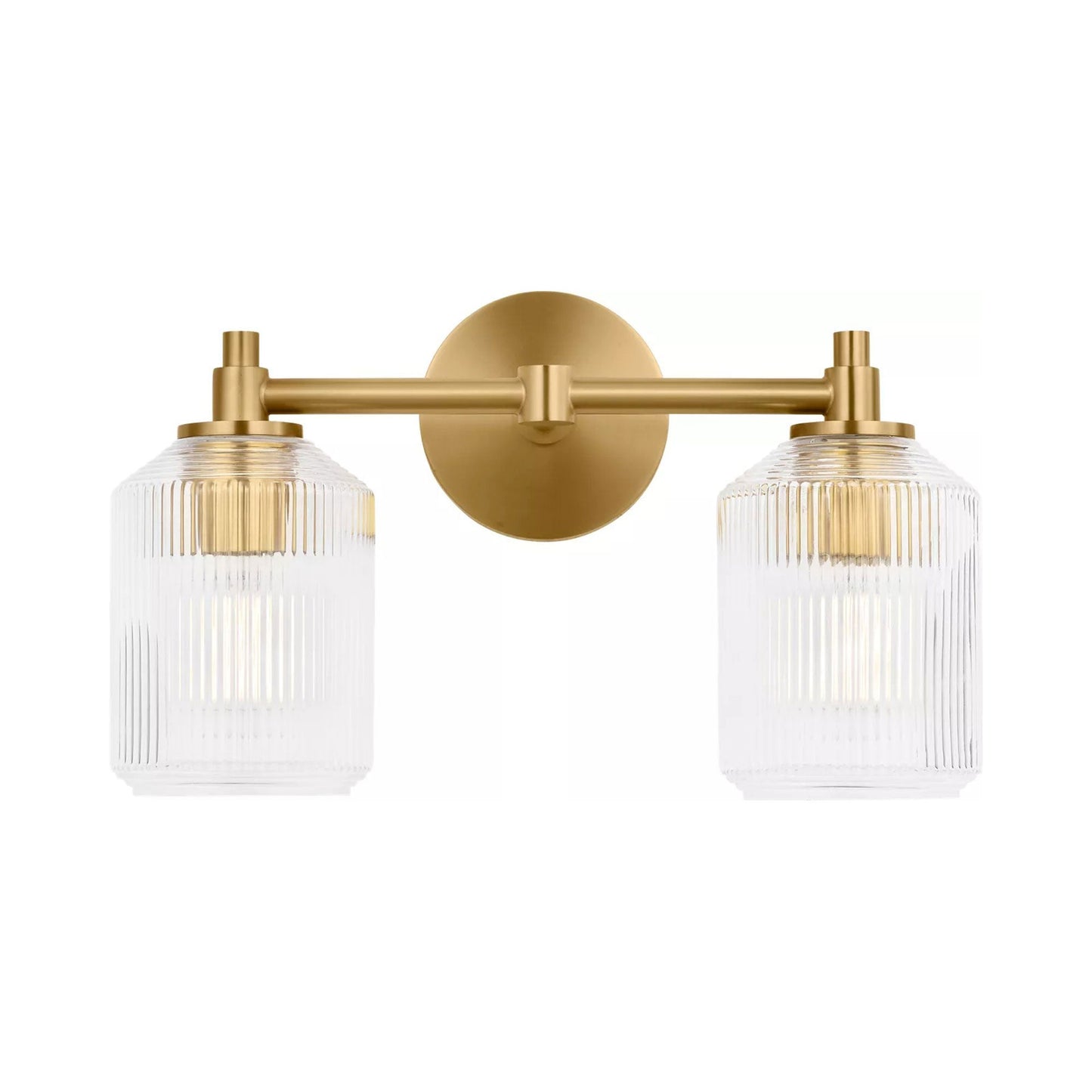 Barstow Bath Vanity Light in Burnished Brass (2-Light).