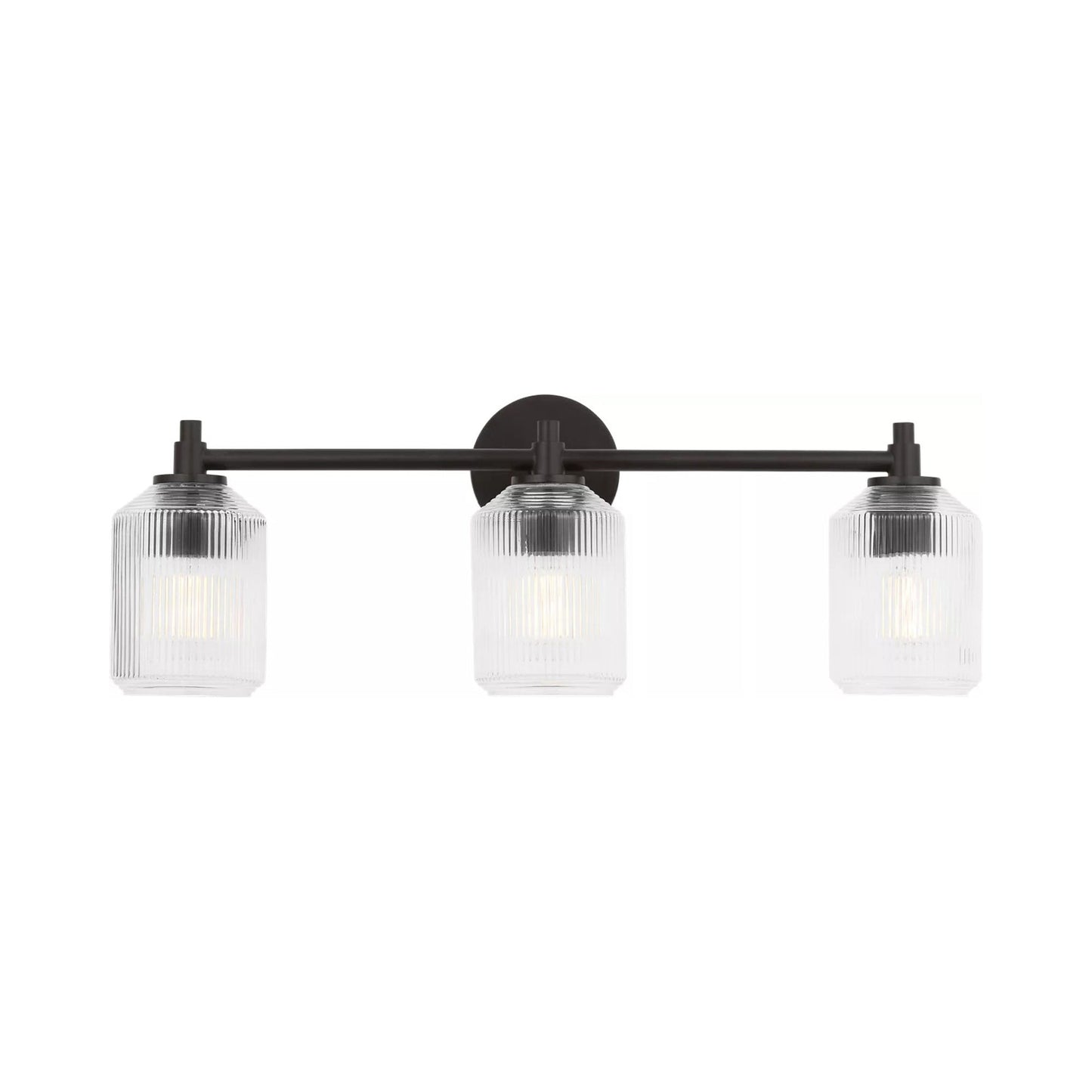 Barstow Bath Vanity Light in Aged Iron (3-Light).