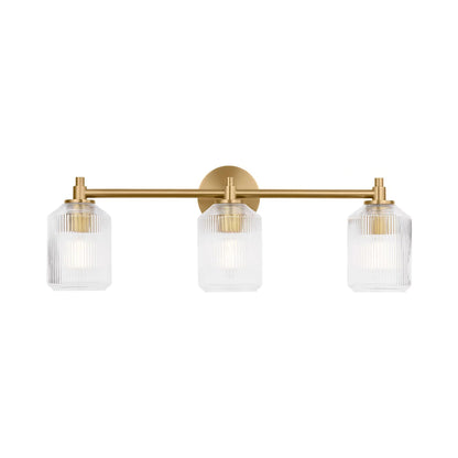 Barstow Bath Vanity Light in Burnished Brass (3-Light).