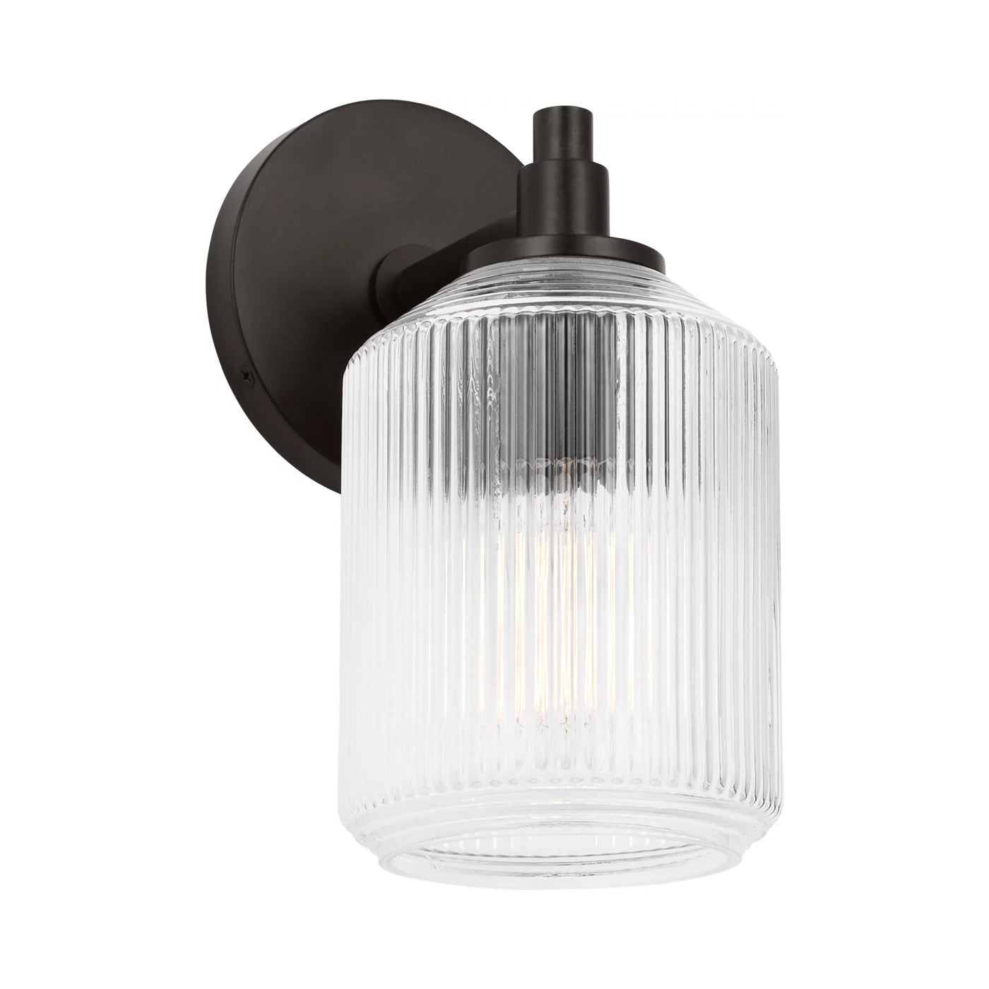 Barstow Bath Wall Light in Aged Iron.
