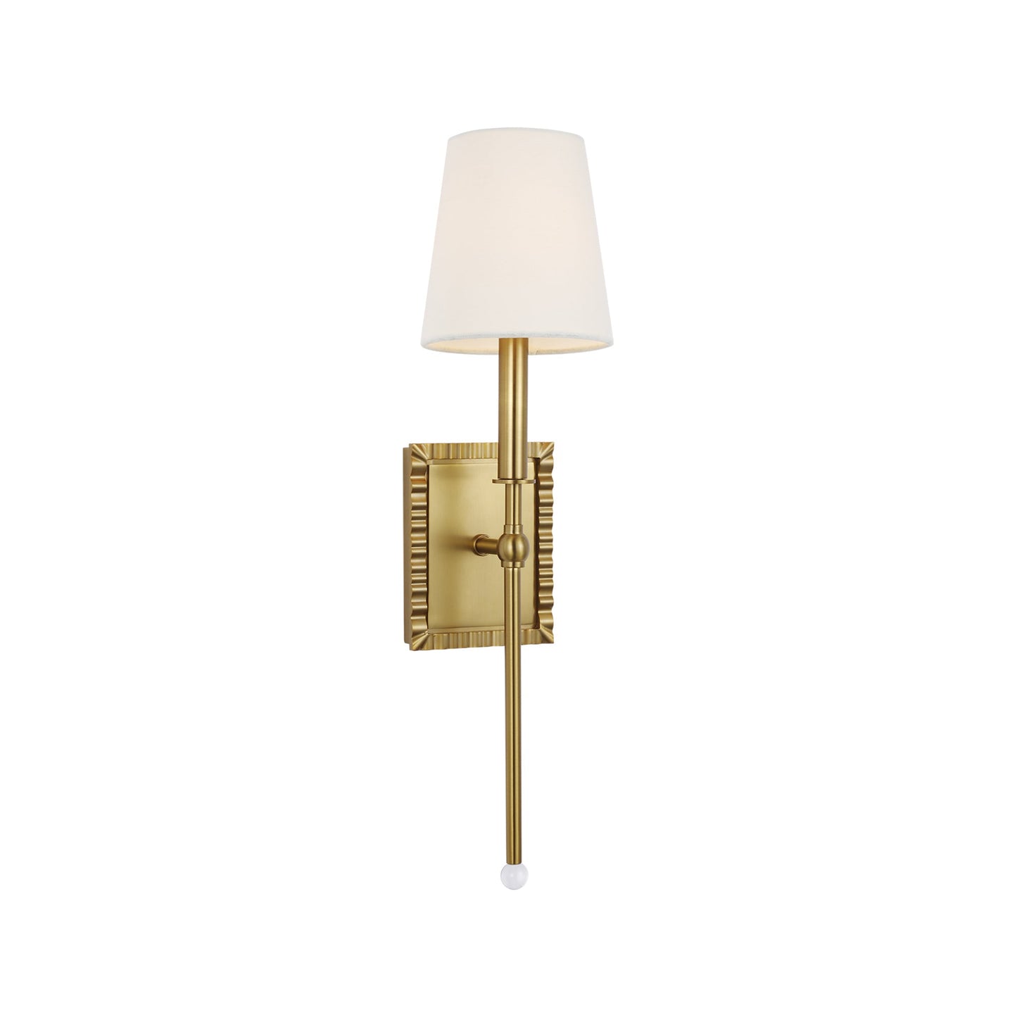 Baxley Bath Wall Light in Burnished Brass (20.88-Inch/1-Light).