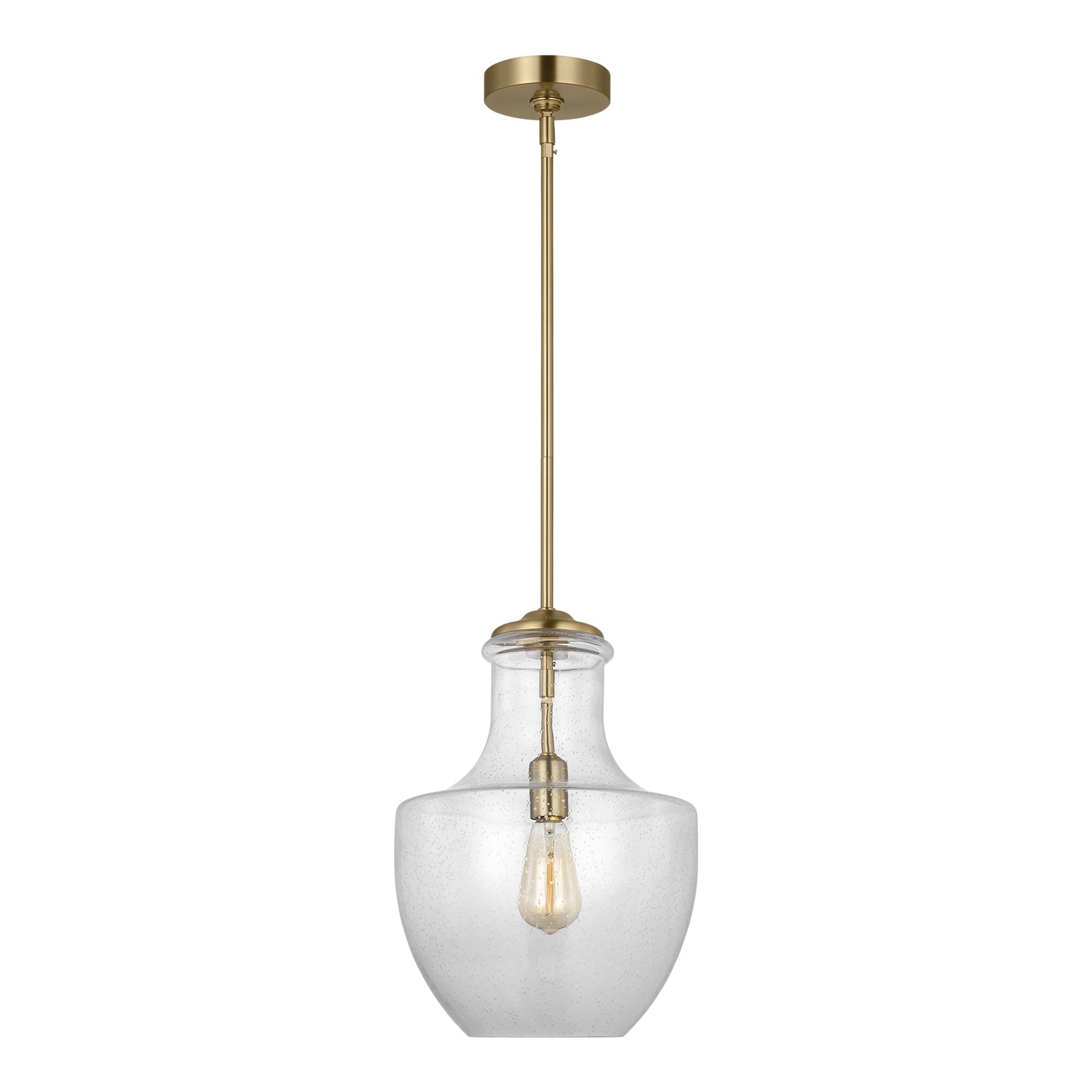 Baylor Pendant Light in Satin Brass.