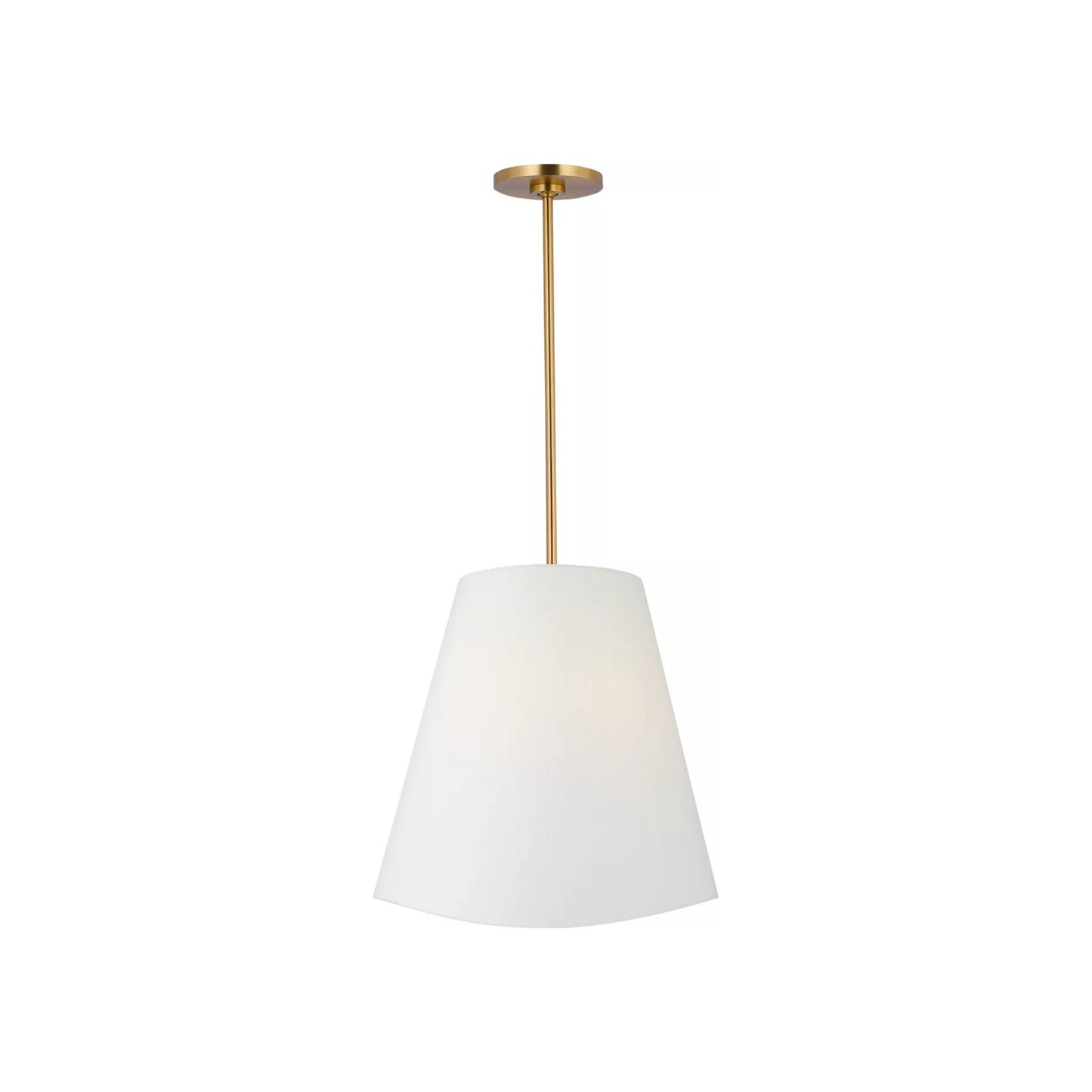 Beauvoir Pendant Light in Burnished Brass (18-Inch).