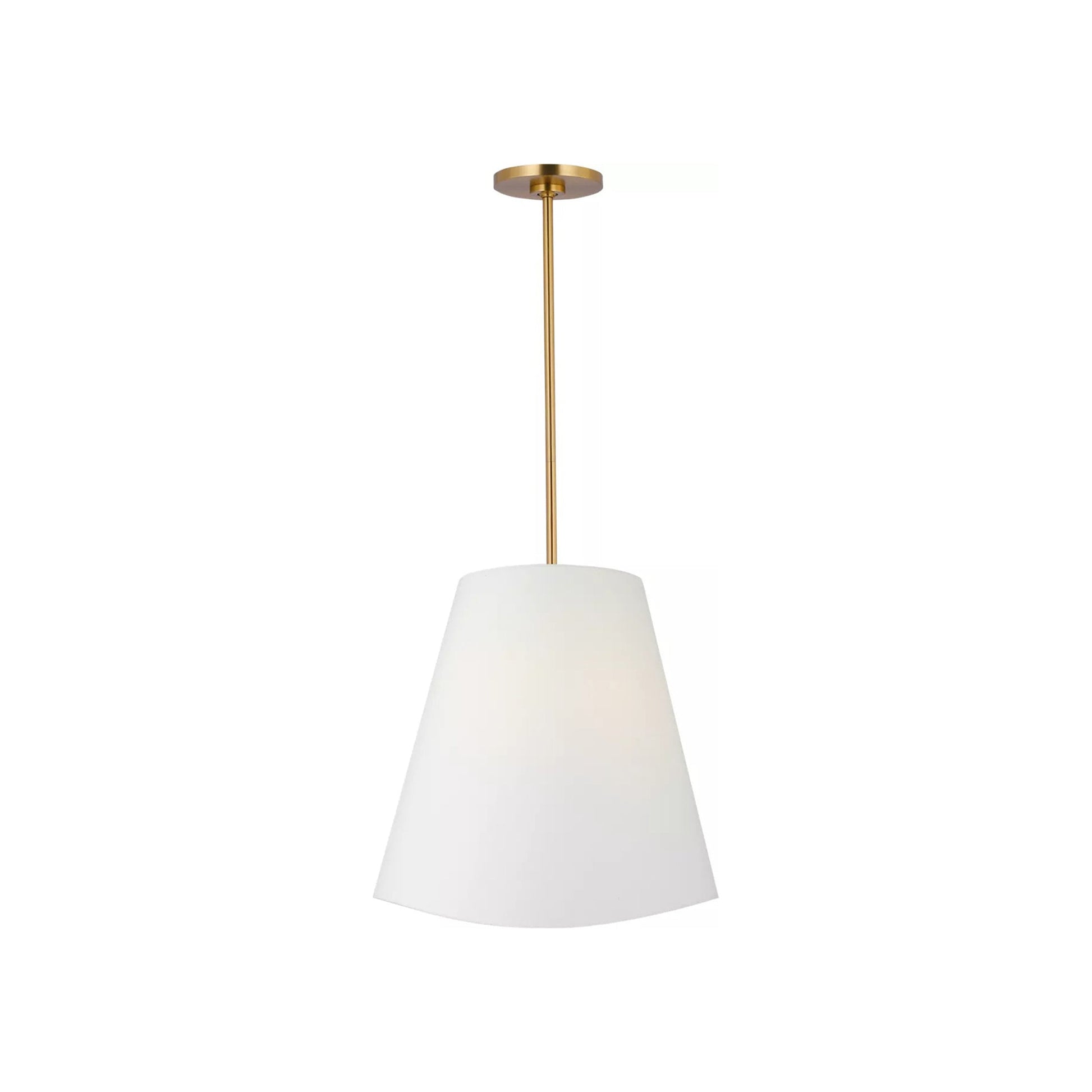 Beauvoir Pendant Light in Burnished Brass (18-Inch).