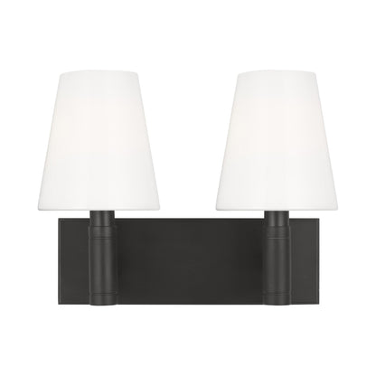 Beckham Bath Vanity Light in Aged Iron (2-Light).