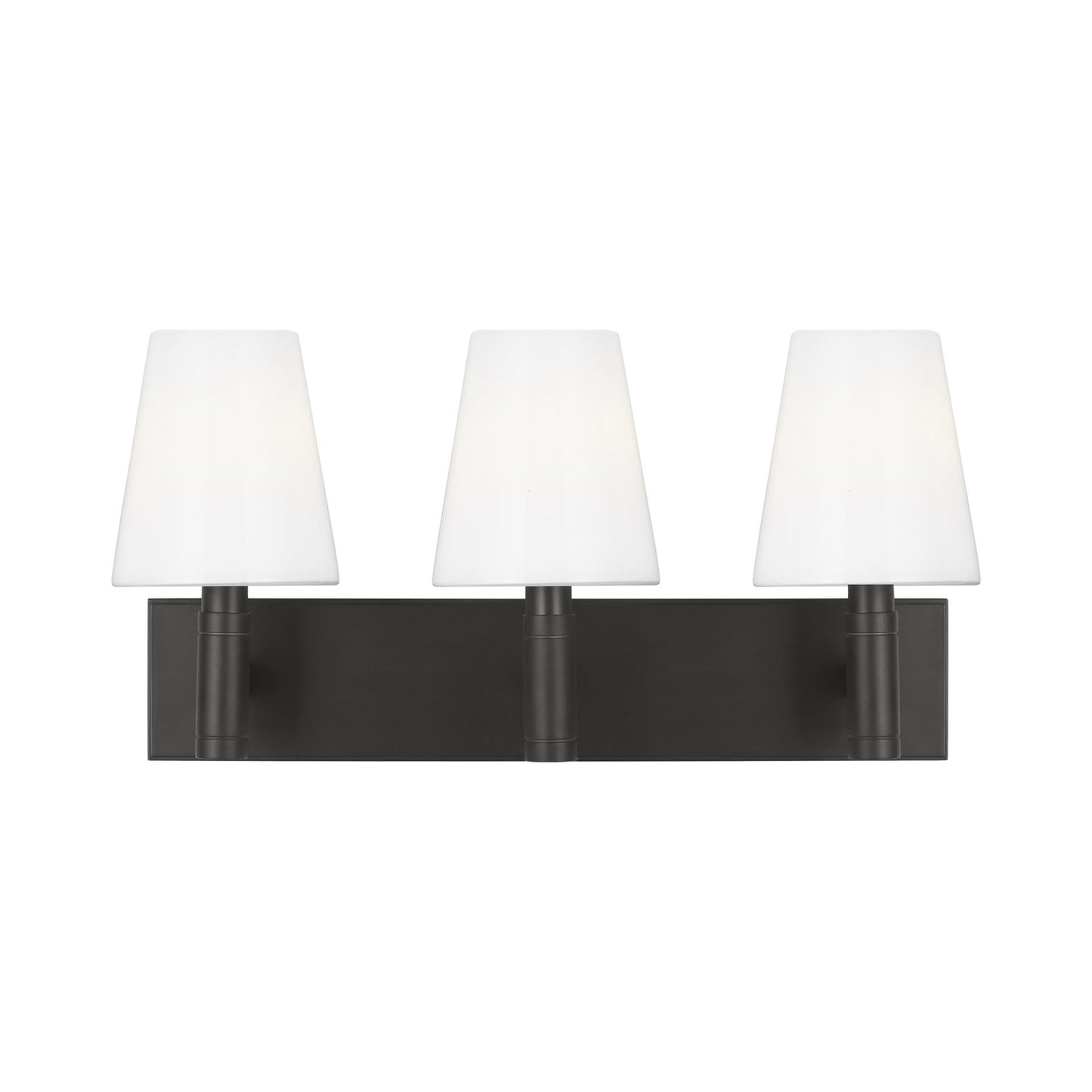 Beckham Bath Vanity Light in Aged Iron (3-Light).