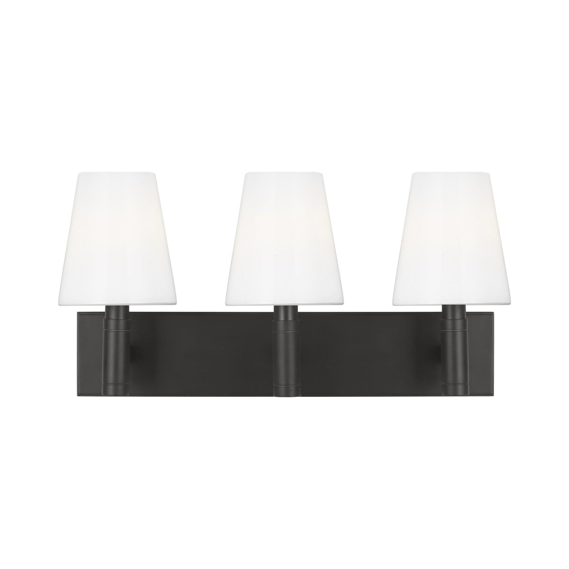 Beckham Bath Vanity Light in Aged Iron (3-Light).