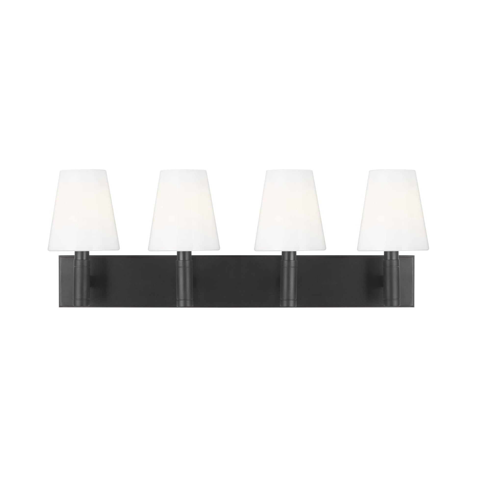 Beckham Bath Vanity Light in Aged Iron (4-Light).