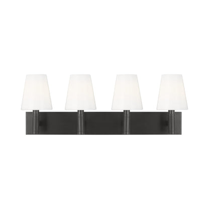 Beckham Bath Vanity Light in Aged Iron (4-Light).