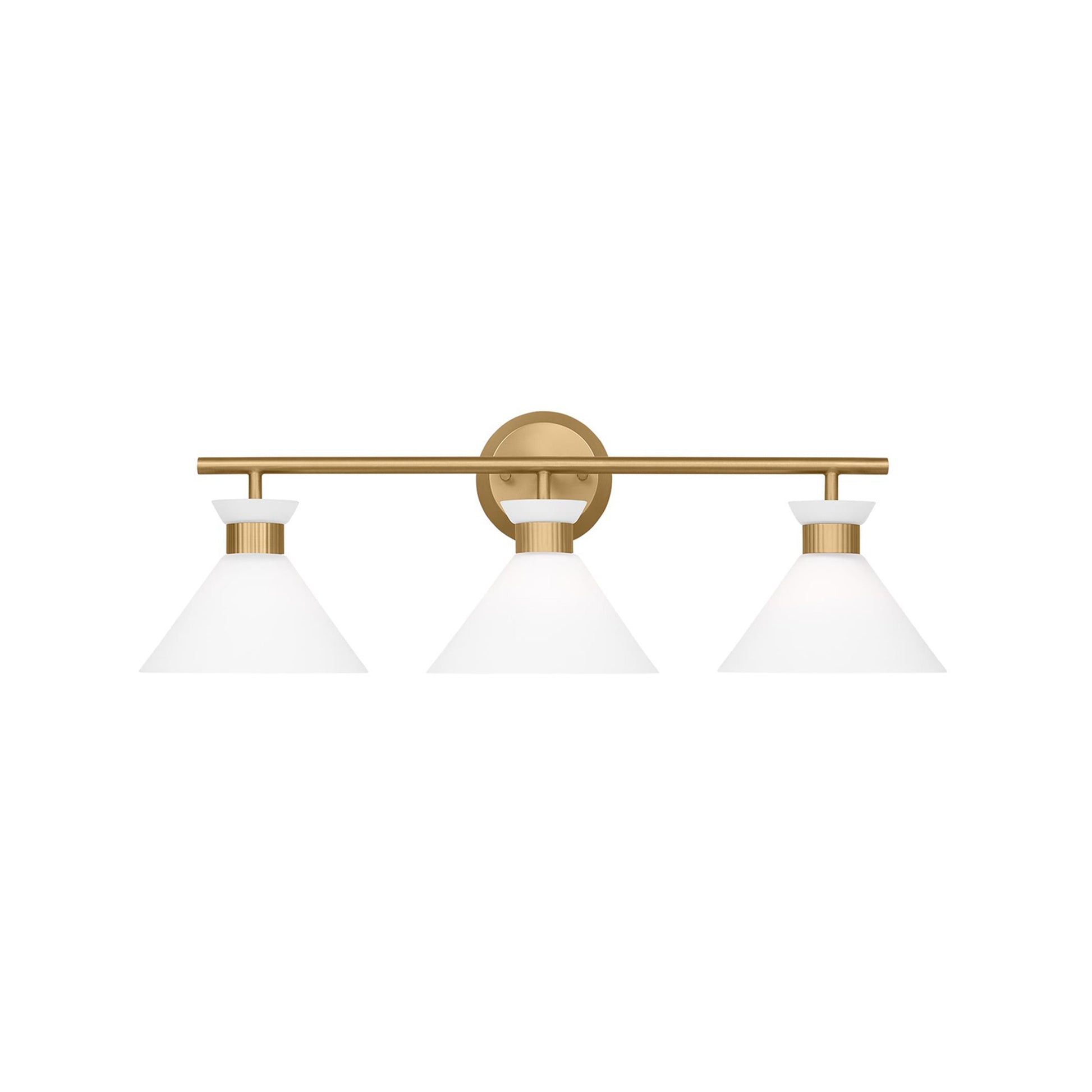 Belcarra Bath Vanity Light in Satin Brass (3-Light).