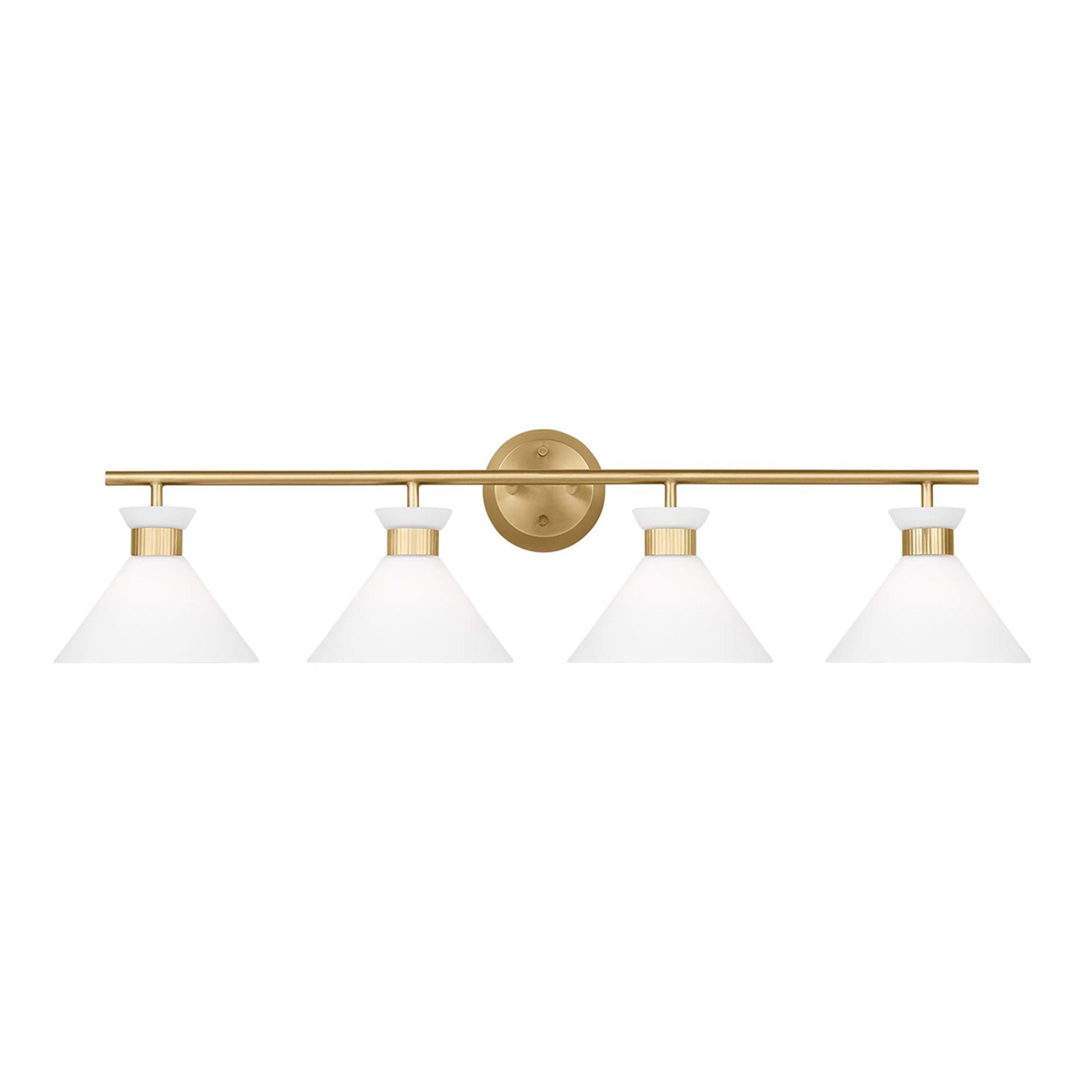 Belcarra Bath Vanity Light in Satin Brass (4-Light).