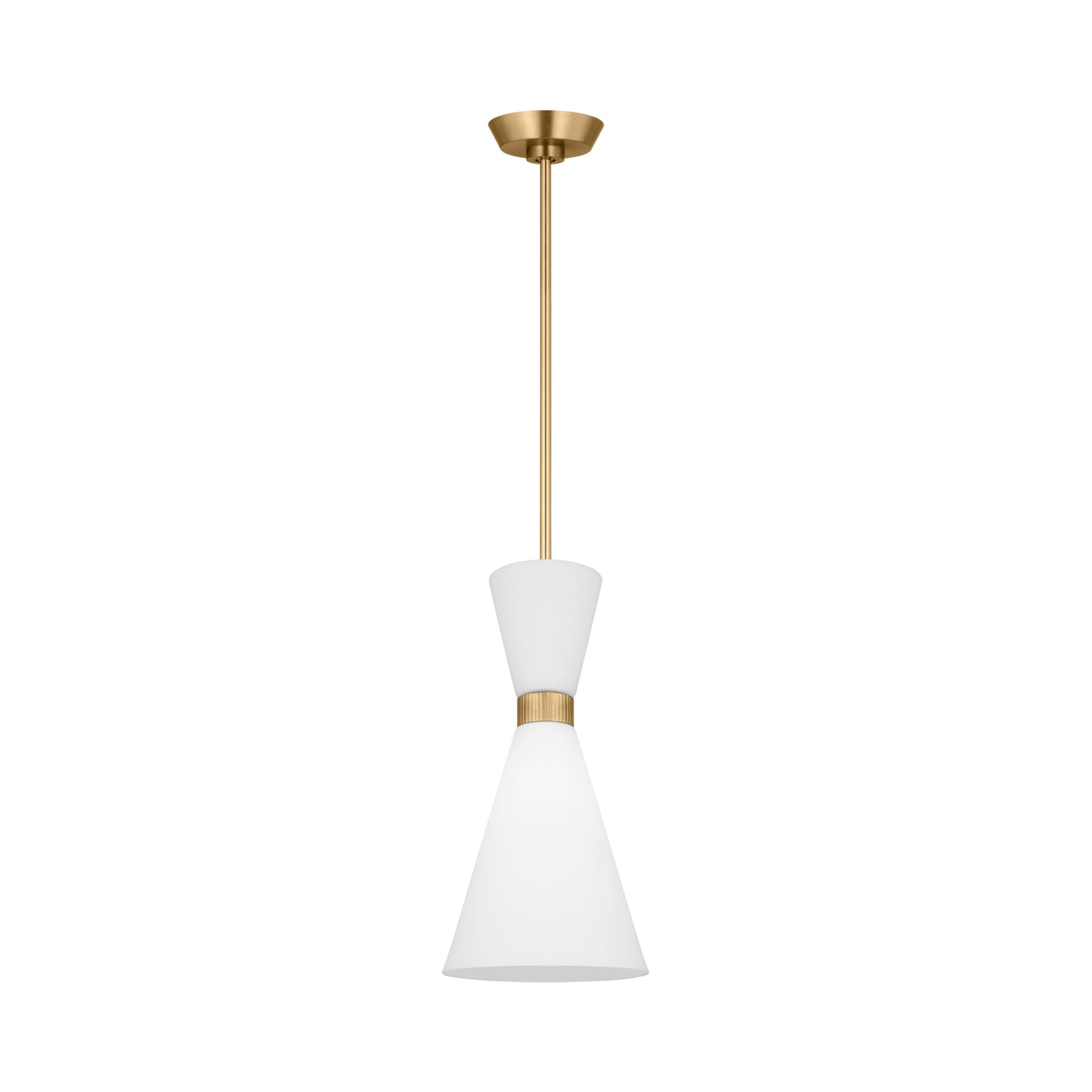 Belcarra Pendant Light in Satin Brass (Small).