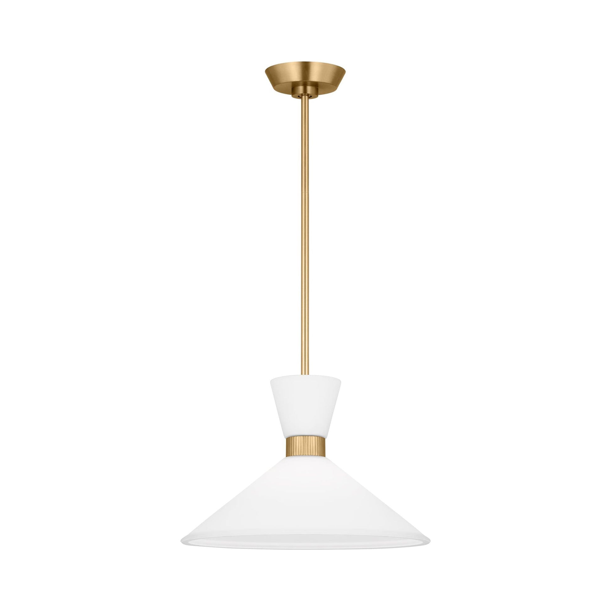 Belcarra Pendant Light in Satin Brass (Medium).