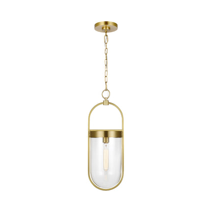Blaine Pendant Light in Burnished Brass (Small).