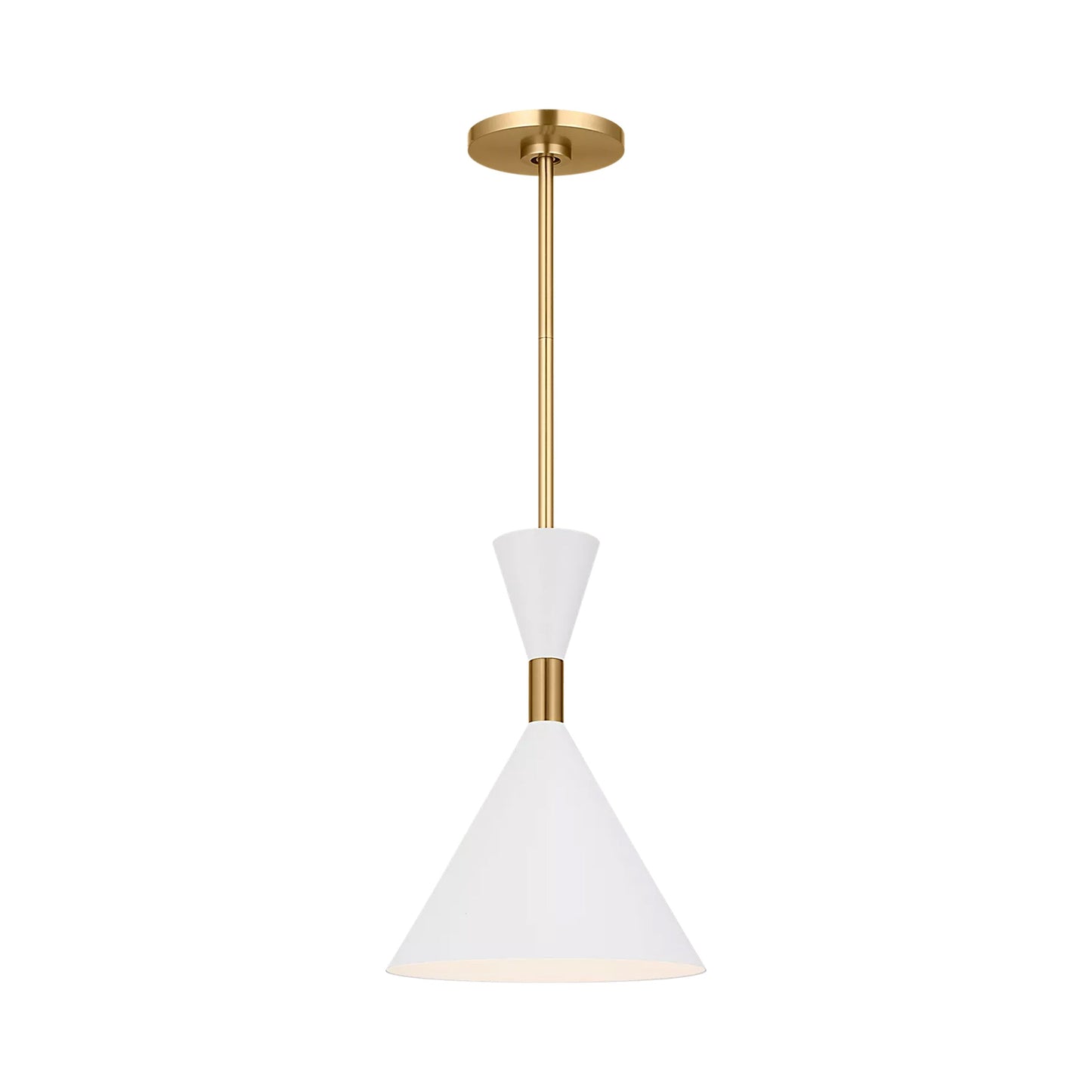 Bodhi LED Pendant Light in Burnished Brass (10-Inch).