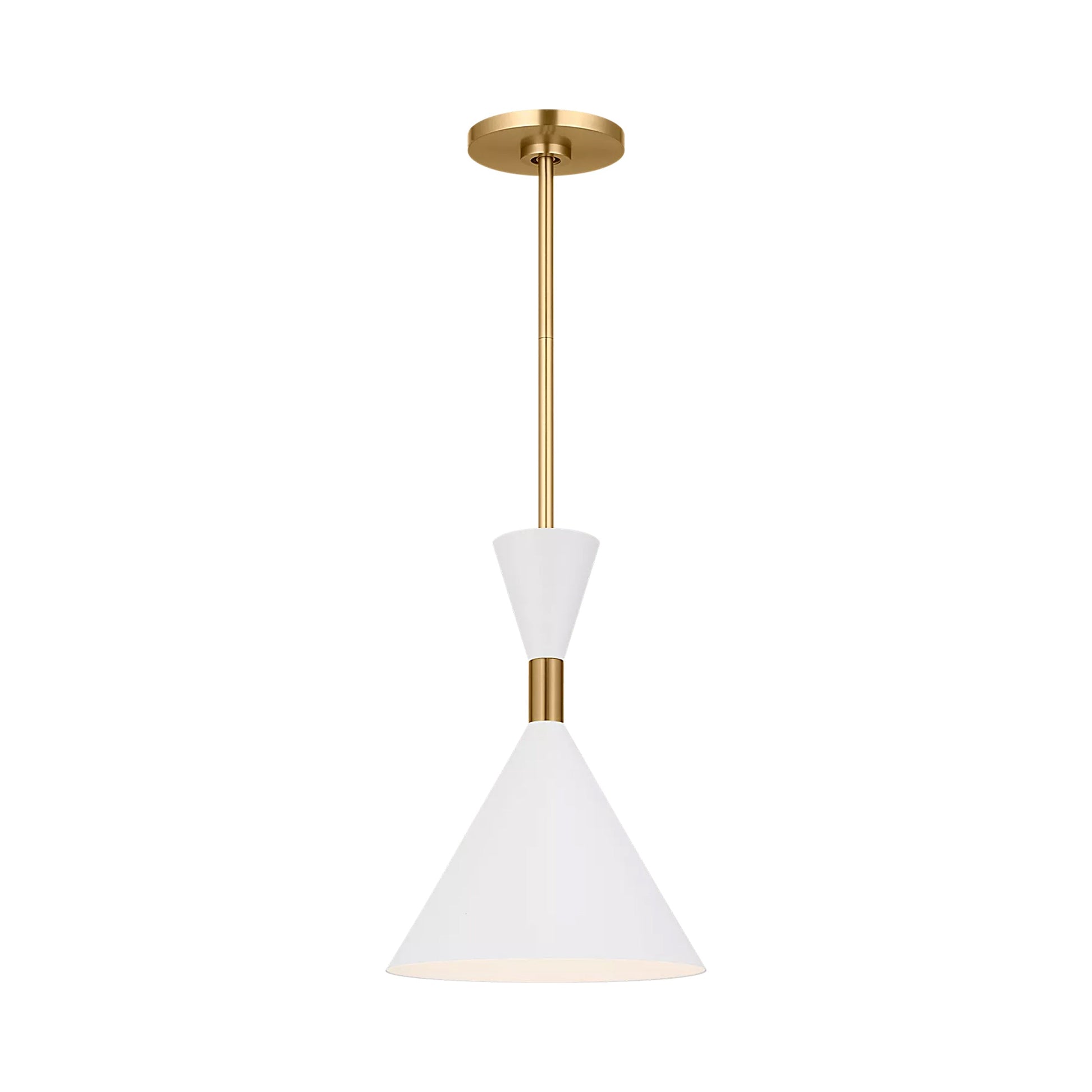 Bodhi LED Pendant Light in Burnished Brass (10-Inch).