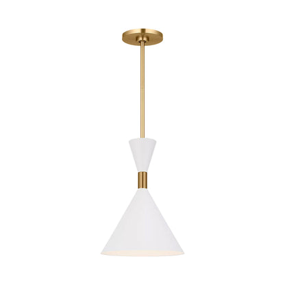 Bodhi LED Pendant Light in Burnished Brass (10-Inch).