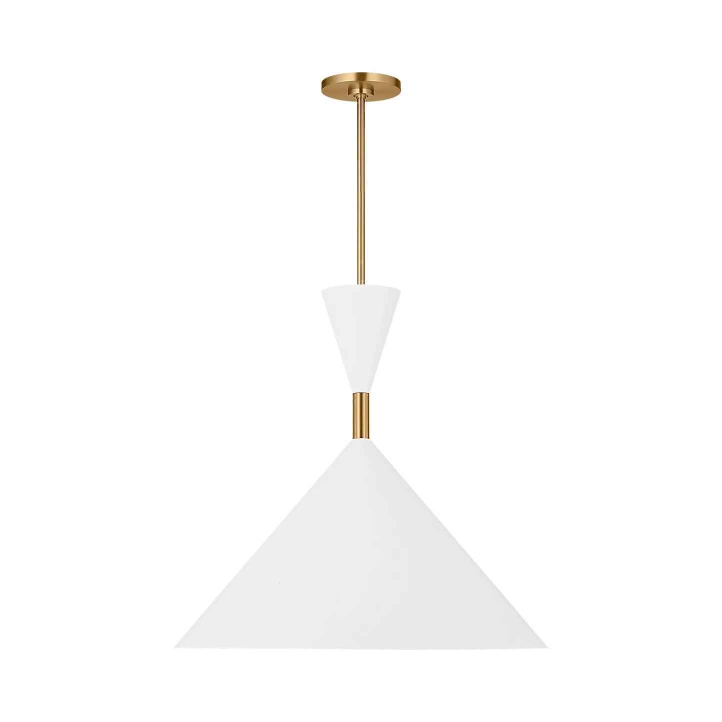 Bodhi LED Pendant Light in Burnished Brass (24-Inch).