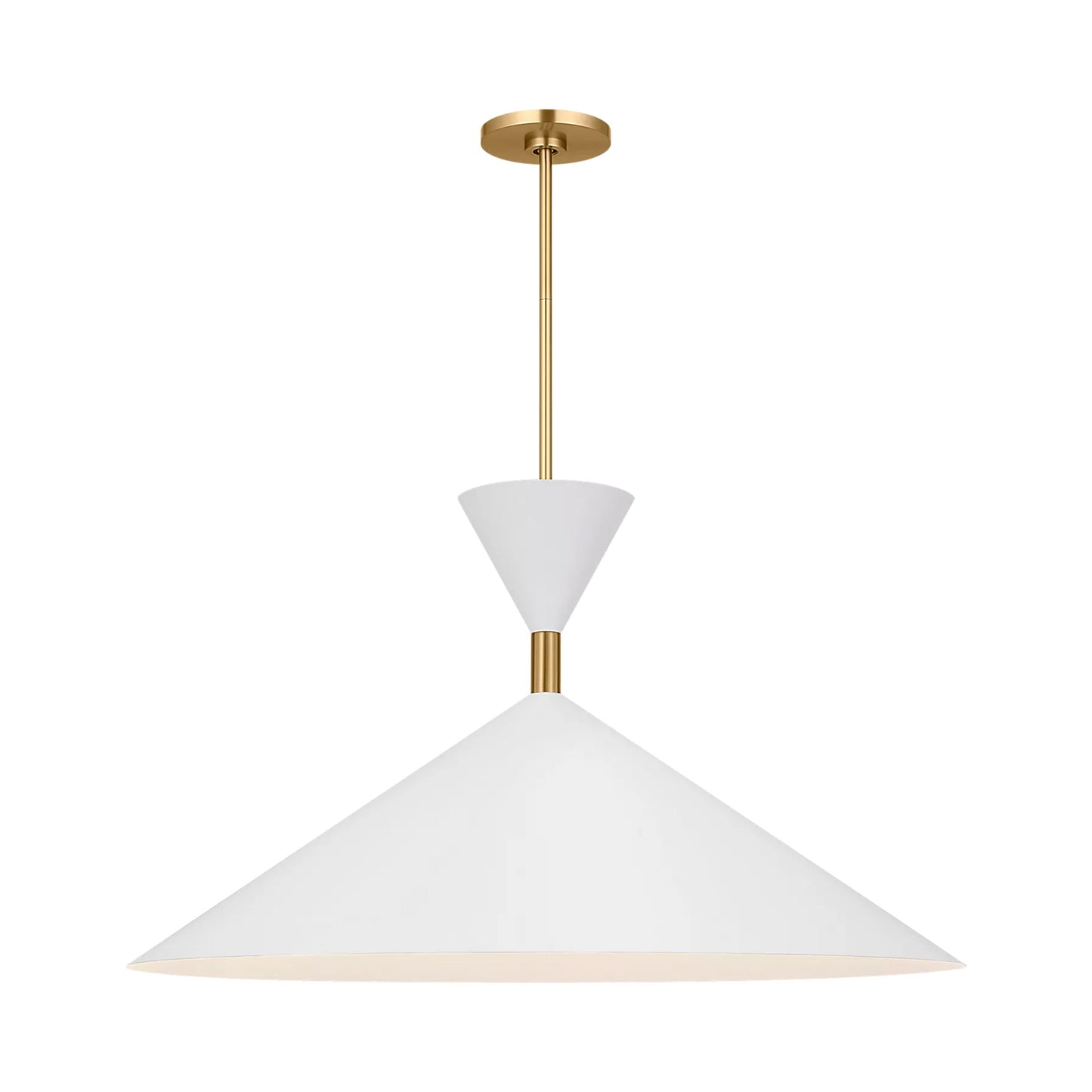 Bodhi LED Pendant Light in Burnished Brass (30-Inch).
