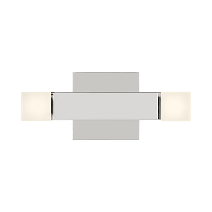 Brander LED Bath Vanity Light in Chrome (2-Light).