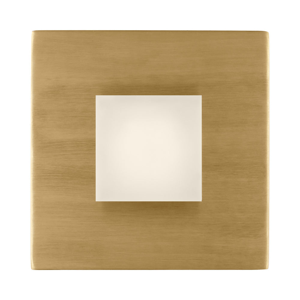 Brander LED Bath Wall Light in Satin Brass.