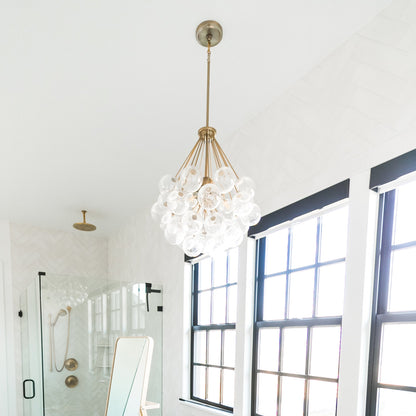 Bronzeville Multi Light Pendant Light in bathroom.