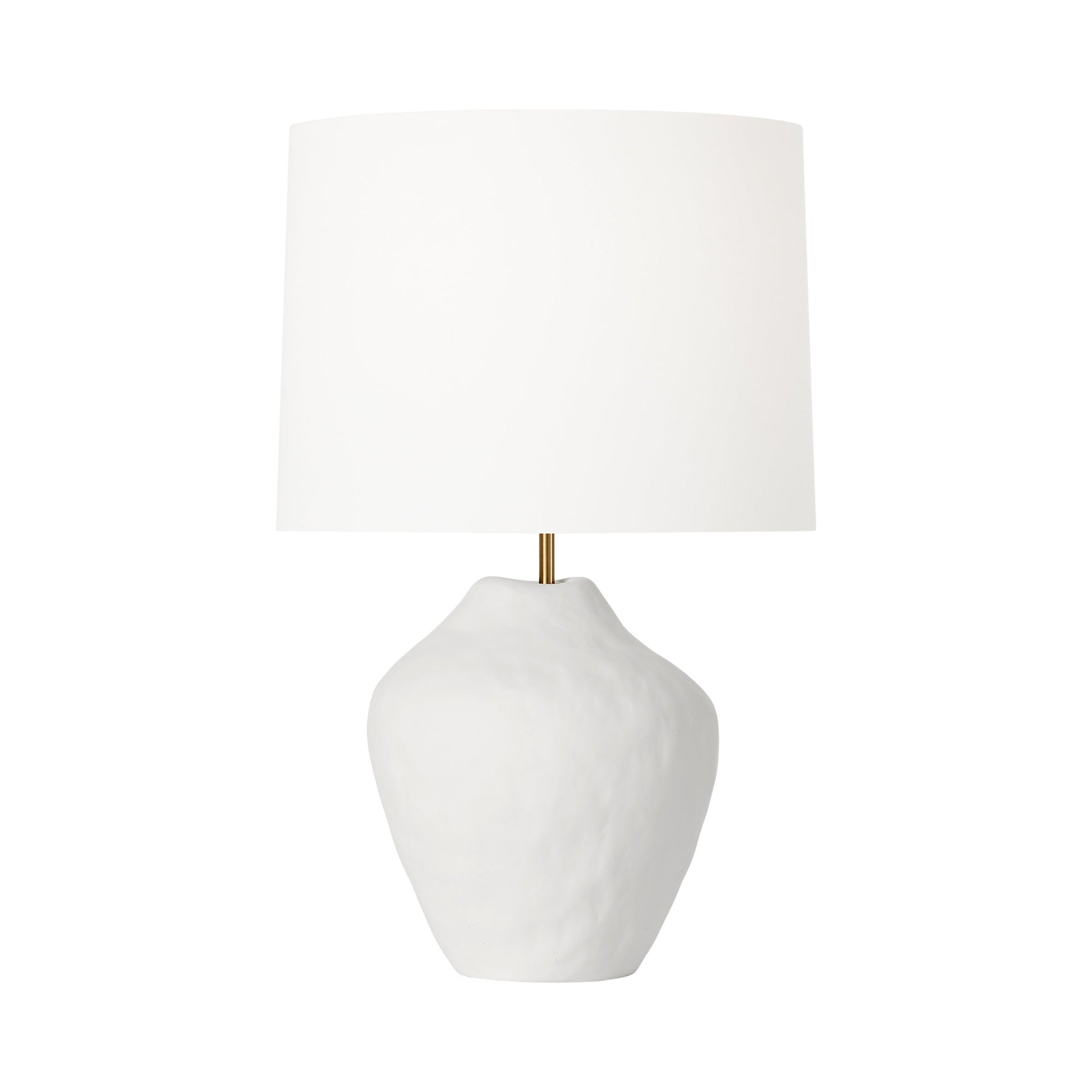 Cadley Table Lamp in Matte White Ceramic.