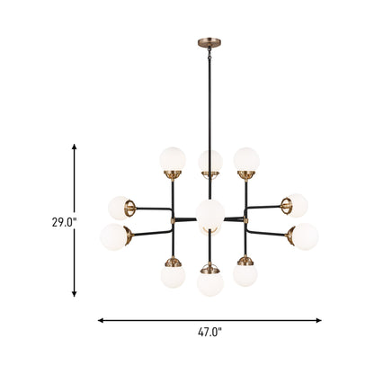 Cafe Chandelier - line drawing.